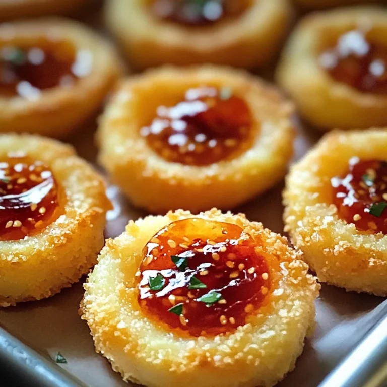 Cheesy Thumbprint Appetizers with Hot Pepper Jelly
