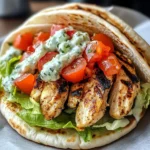 Chicken Pita Gyros with Tzatziki