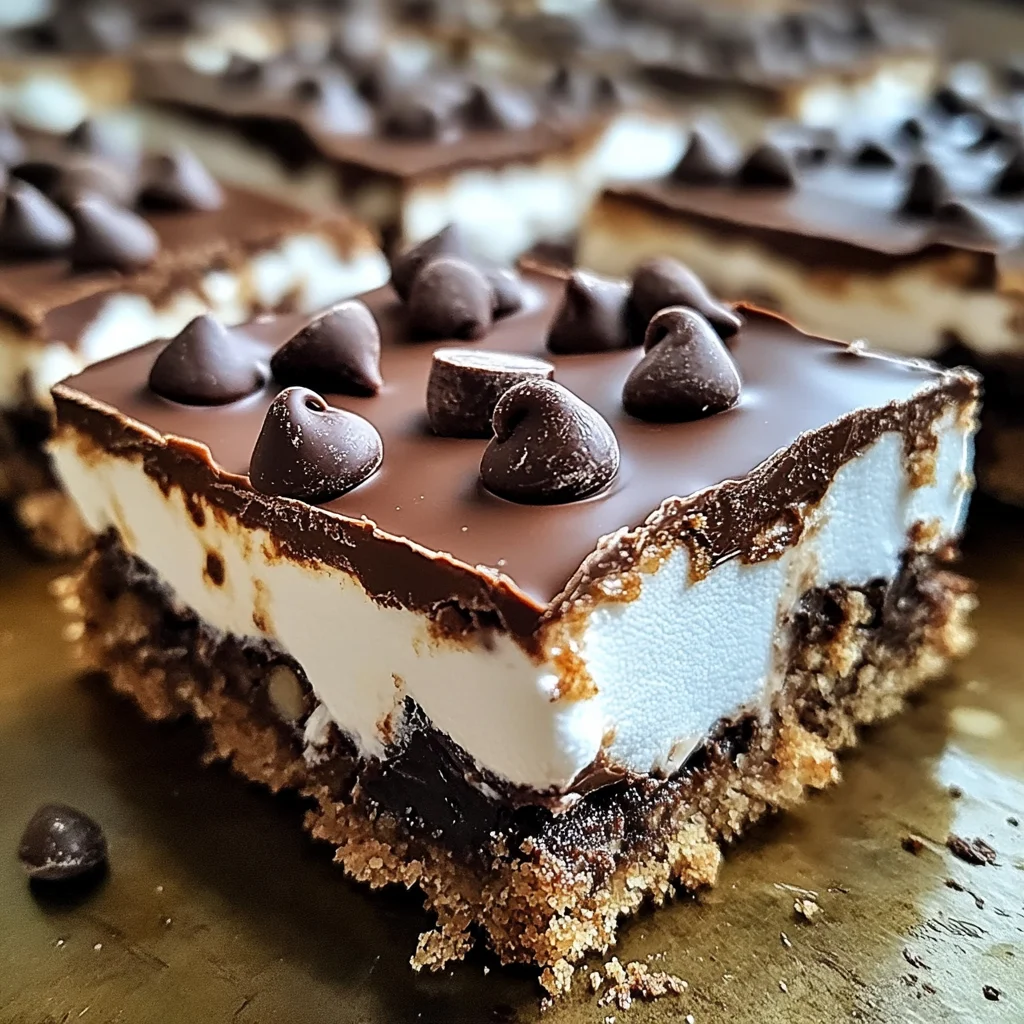 Chocolate Marshmallow Cookie Bars