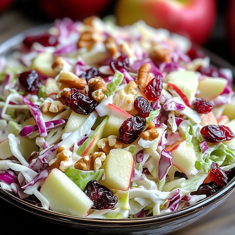 Cranberry Apple Coleslaw: A Delicious & Healthy Recipe