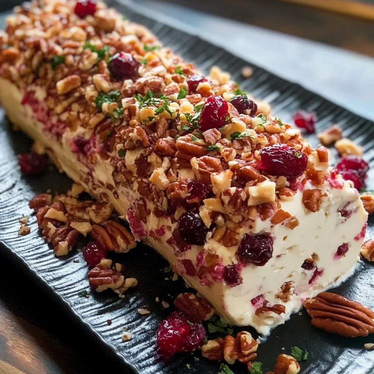 Cranberry Pecan Cheese Log