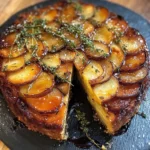 Crispy Balsamic-Thyme Potato Torte
