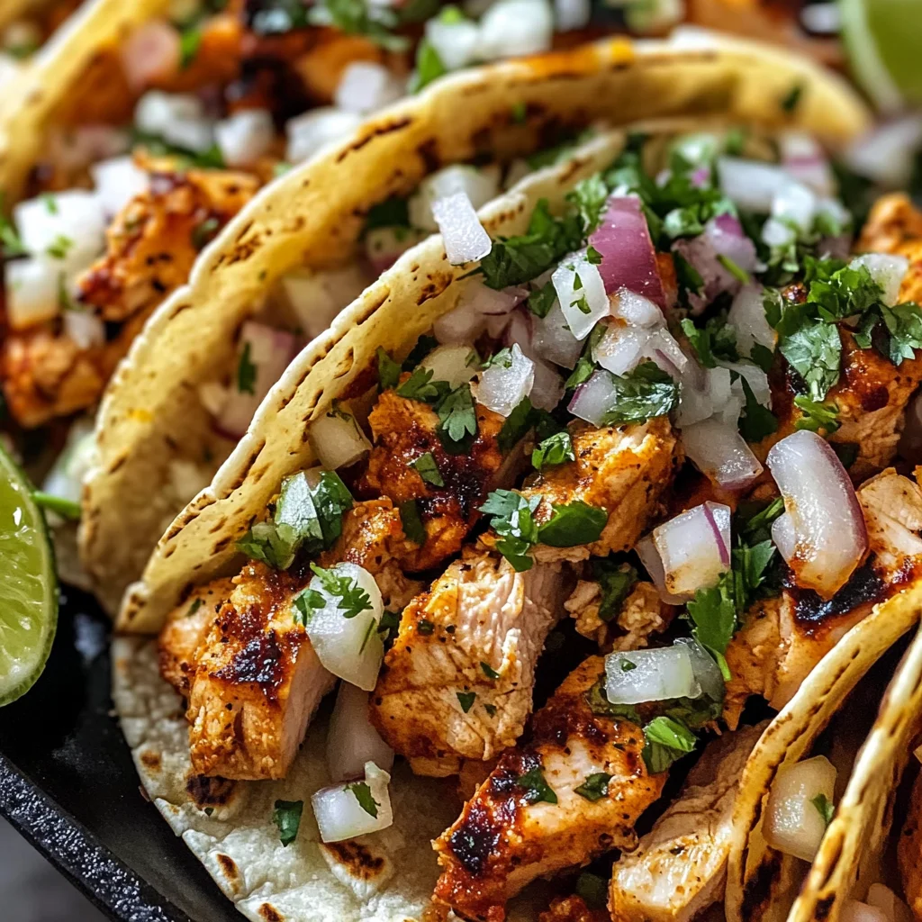 Easy Chicken Street Tacos Recipe