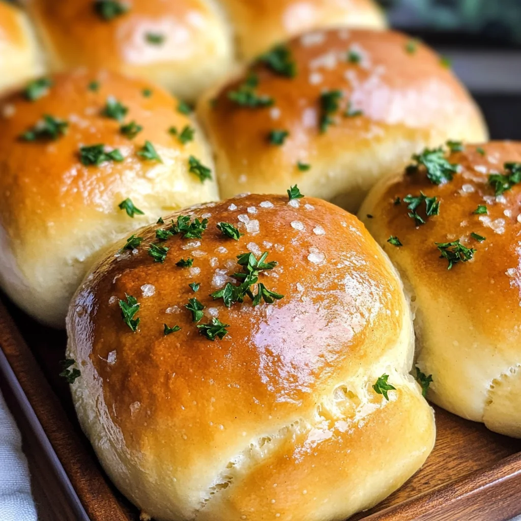 Easy Garlic Butter Dinner Rolls