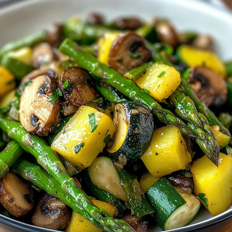 Flavorful Asparagus with Zucchini and Squash