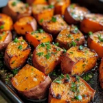 Garlic Butter Roasted Sweet Potatoes: A Delicious and Easy Recipe