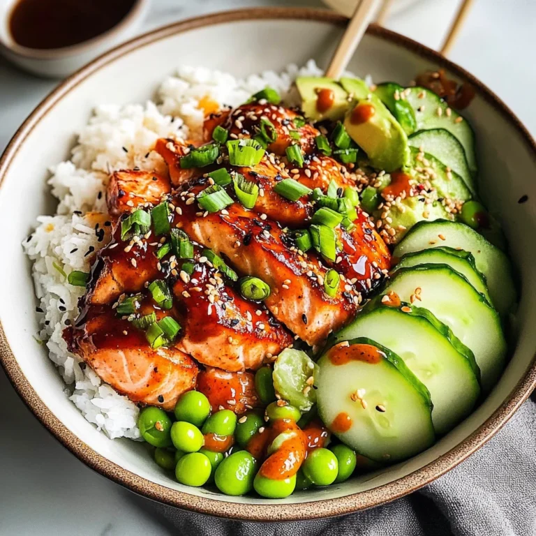 Honey Sriracha Salmon Bowls