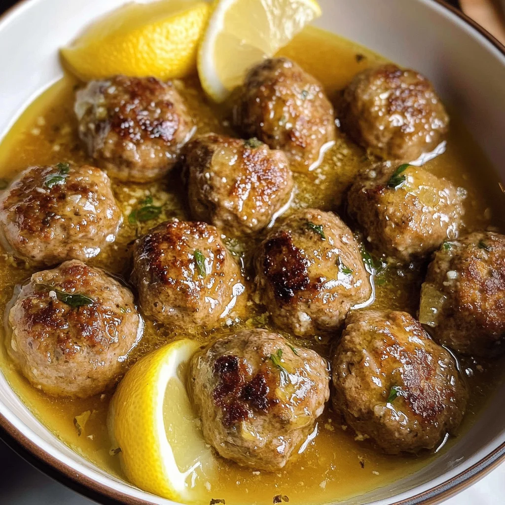 Keftedes In Lemon Sauce