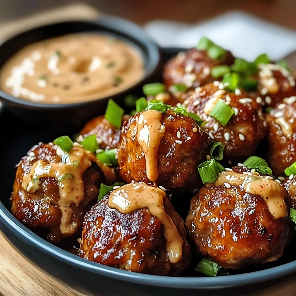 Korean BBQ Meatballs with Spicy Mayo Dip: A Flavor-Packed Beginner-Friendly Recipe