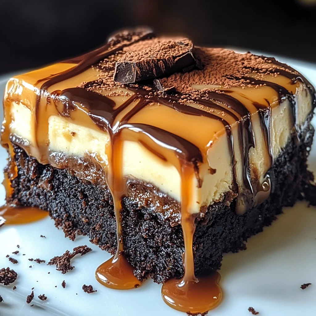 Milky Way Caramel Cheesecake Brownies