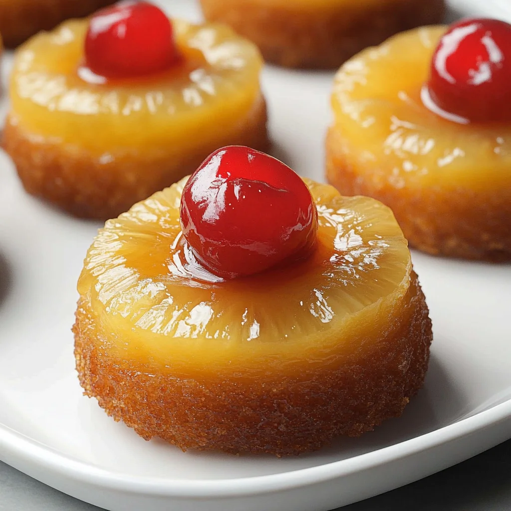 Mini Pineapple Upside Down Cakes