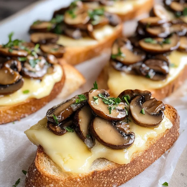 Mushroom & Brie Crostini