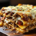 Parmesan Garlic Turkey Bacon Cheeseburger Lasagna Recipe