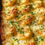Roasted Garlic Potatoes au Gratin