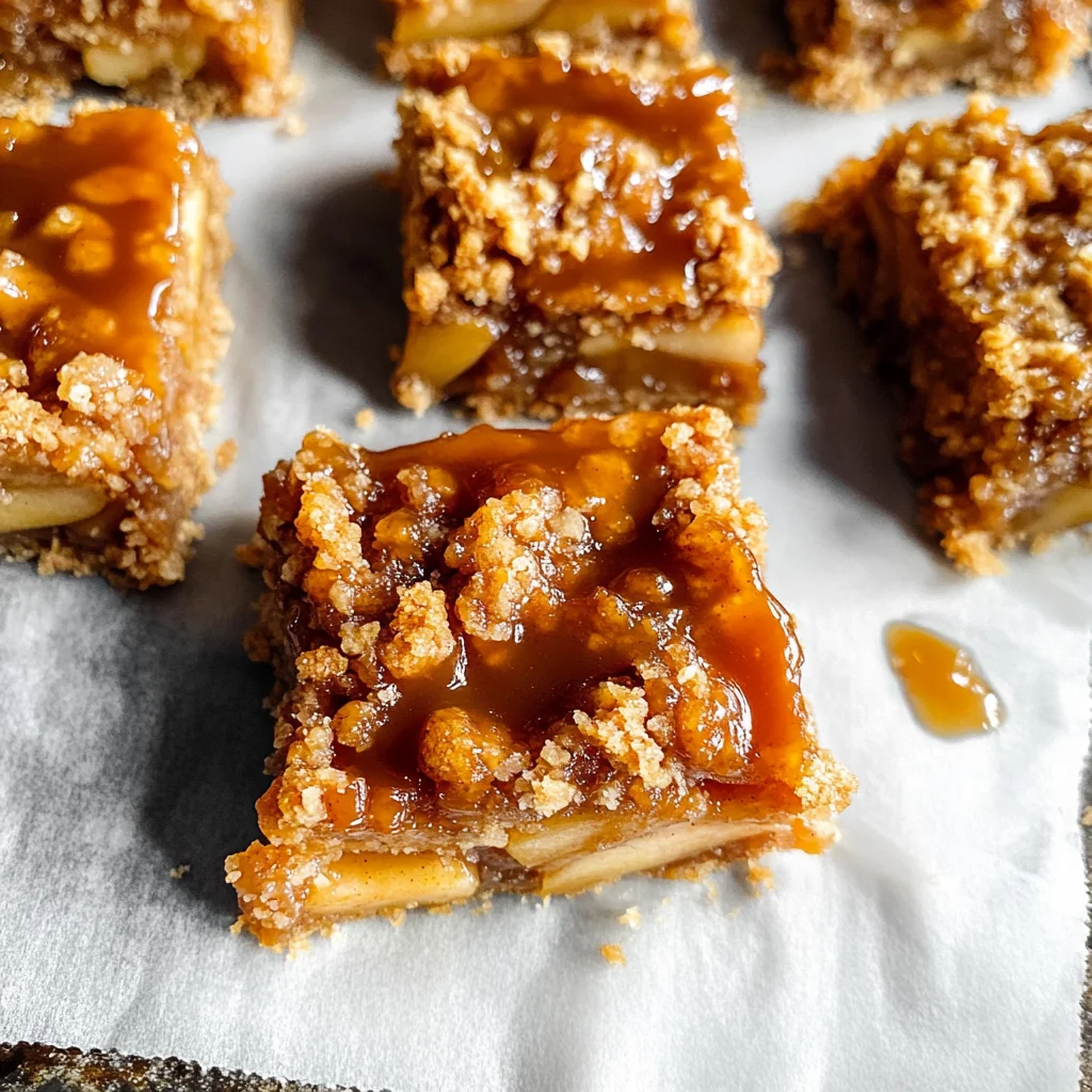 Salted Caramel Apple Crumble Bars Fall Treat: Get Addicted in 45 Min