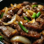 Sizzling Chinese Pepper Steak with Onions