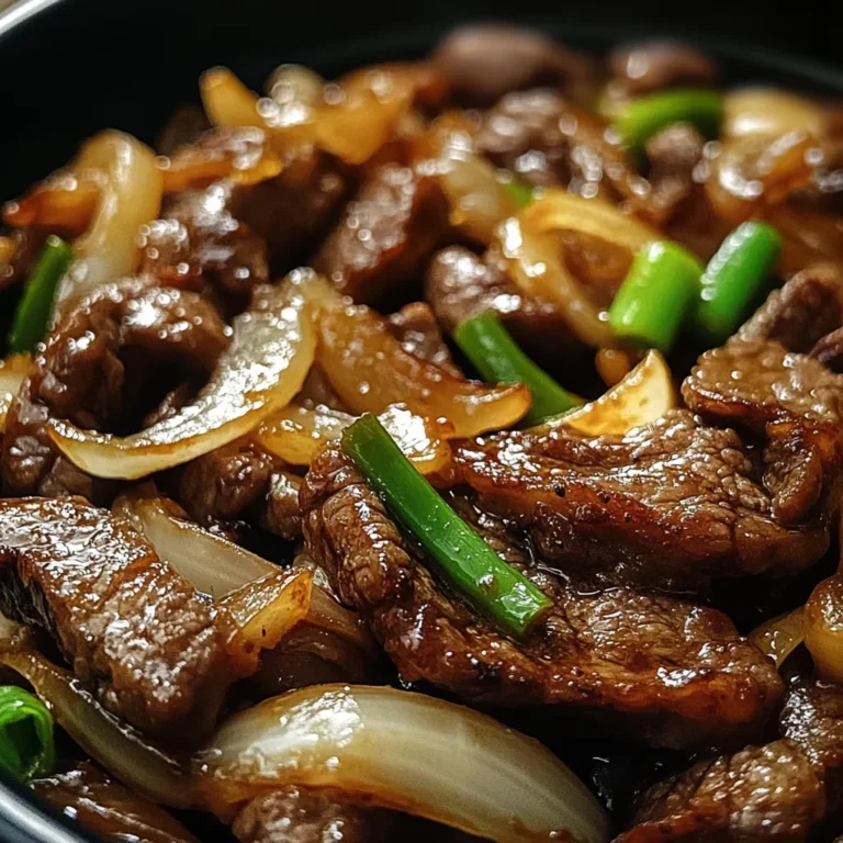 Sizzling Chinese Pepper Steak with Onions