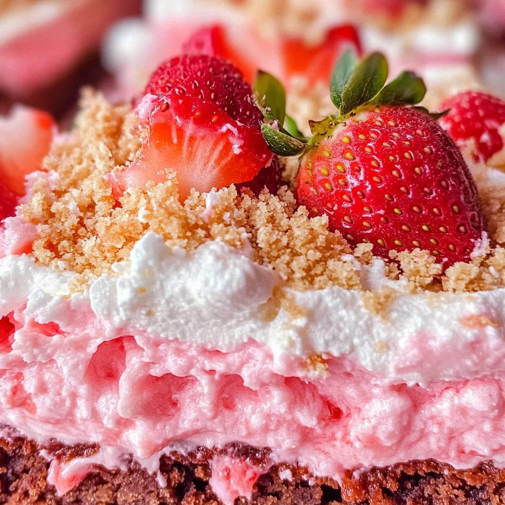 Strawberry Crunch Brownies