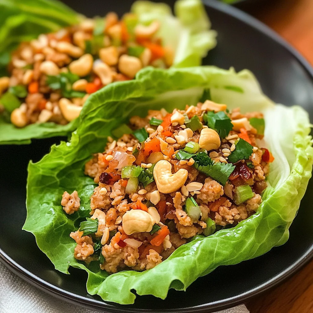 Thai Chicken Lettuce Wraps