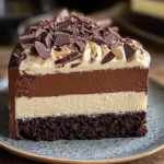 Tuxedo Cake – Triple Chocolate Mousse Cake