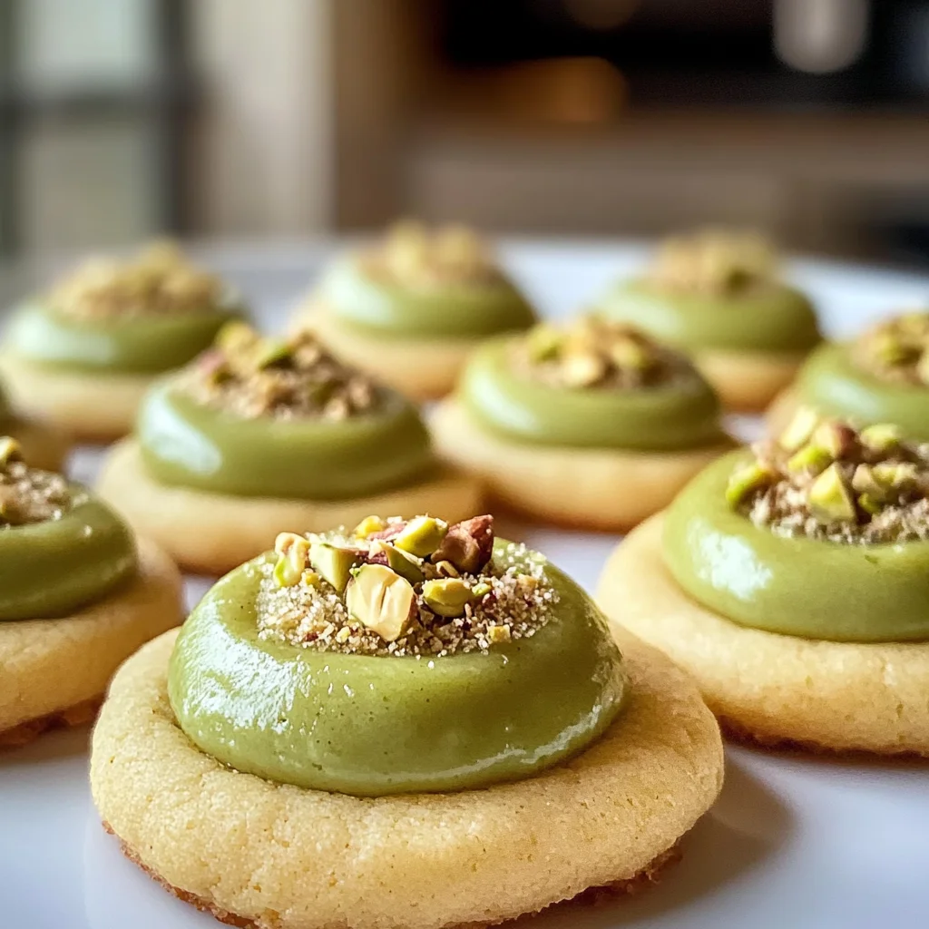 Buttery Pistachio Thumbprint Cookies That Melt in Your Mouth