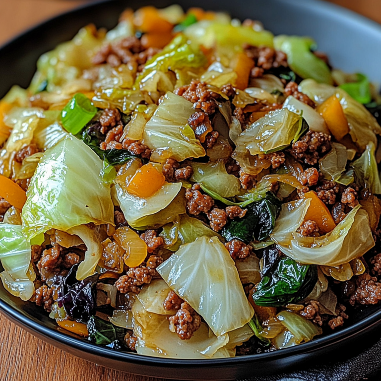 Quick & Delicious Chinese Ground Beef and Cabbage Stir-Fry
