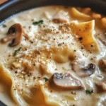 Creamy Roasted Garlic White Chicken Lasagna Soup Bliss