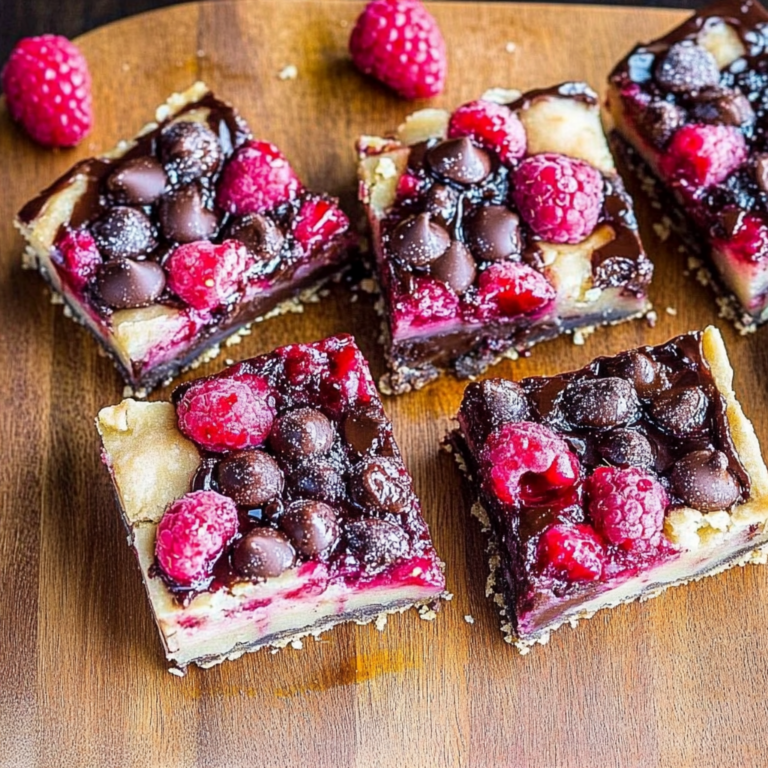 Irresistible Dark Chocolate Raspberry Pie Bars Recipe