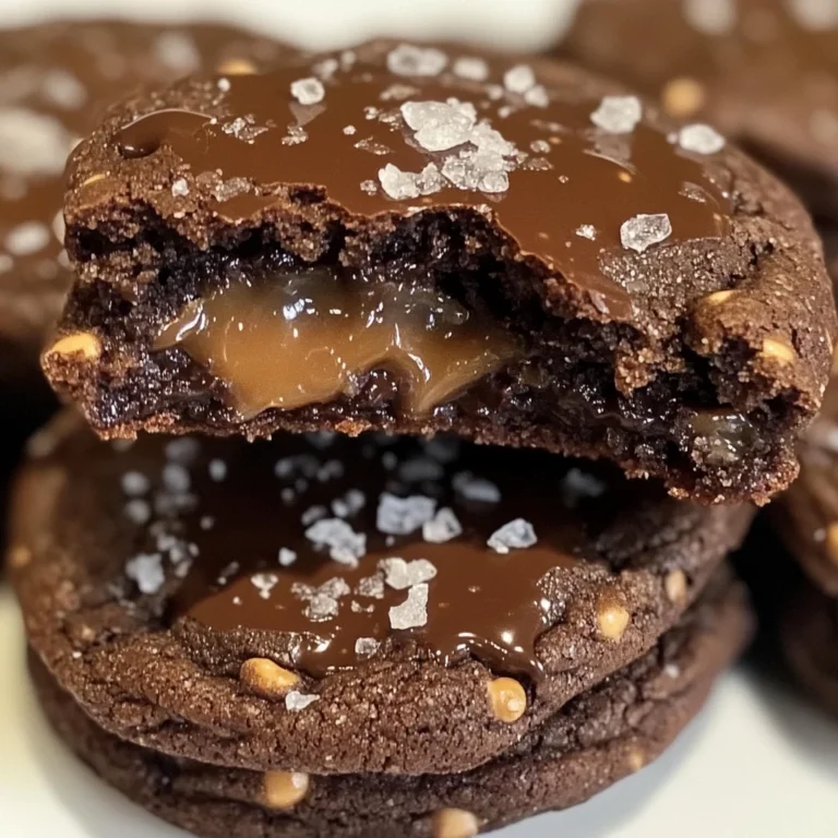 Double Chocolate Salted Caramel Cookies That Melt in Your Mouth
