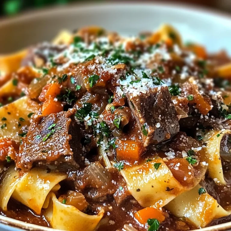 Dutch Oven Short Rib Ragu with Pappardelle for Cozy Nights