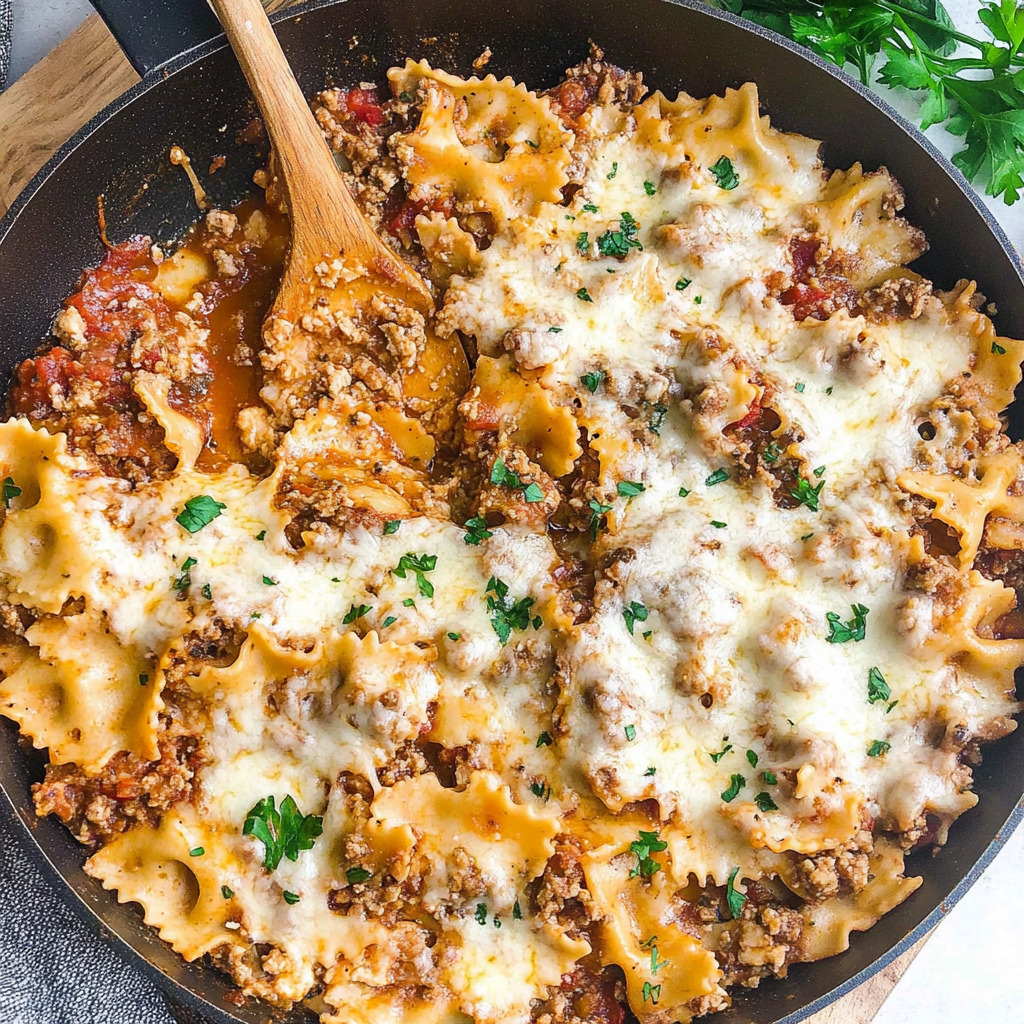 Irresistible Healthy One Pot Skillet Lasagna Recipe