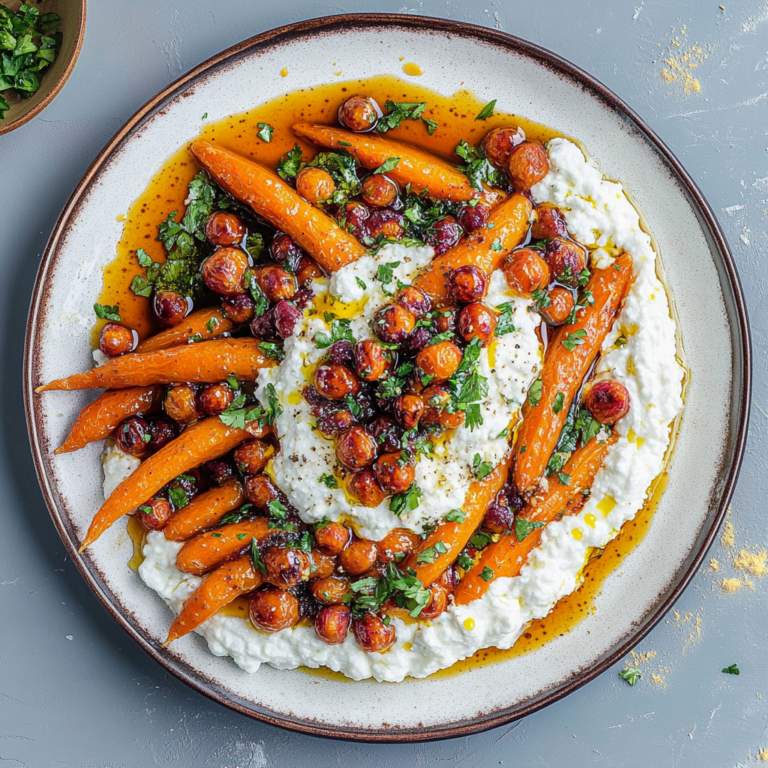 Irresistible Honey Harissa Carrots With Whipped Feta Recipe