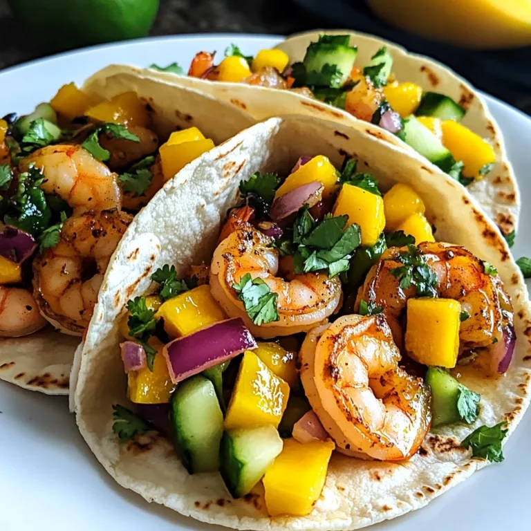 Honey Chipotle Shrimp Tacos with Mango Salsa: A Summer Delight