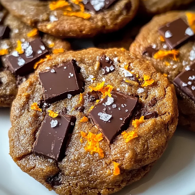 Indulge in Salted Dark Chocolate Orange Cookies Today!