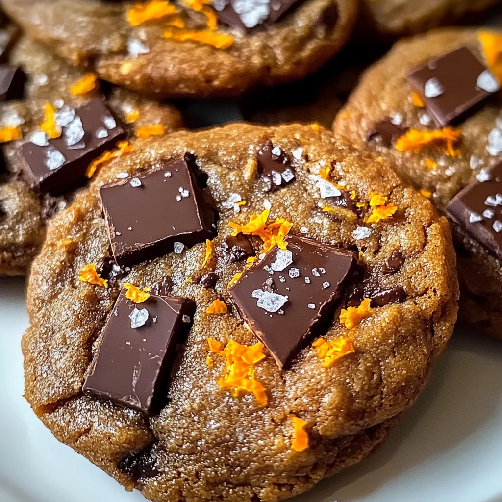 Indulge in Salted Dark Chocolate Orange Cookies Today!
