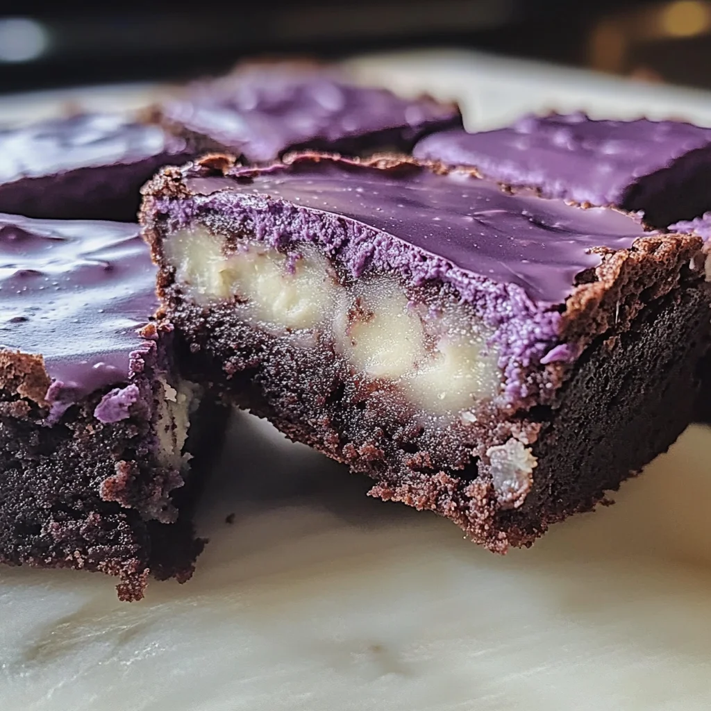Irresistible Ube Brownies Rich, Creamy, Gluten-Free Delight