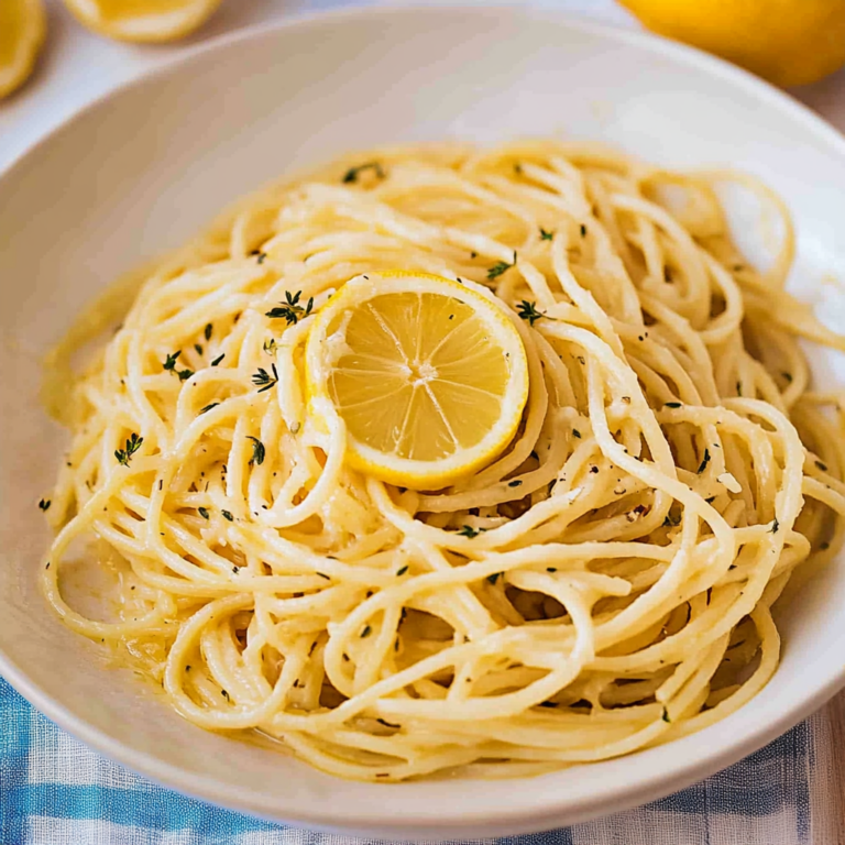 Zesty Meyer Lemon-Thyme Spaghetti Recipe in 20 Minutes!