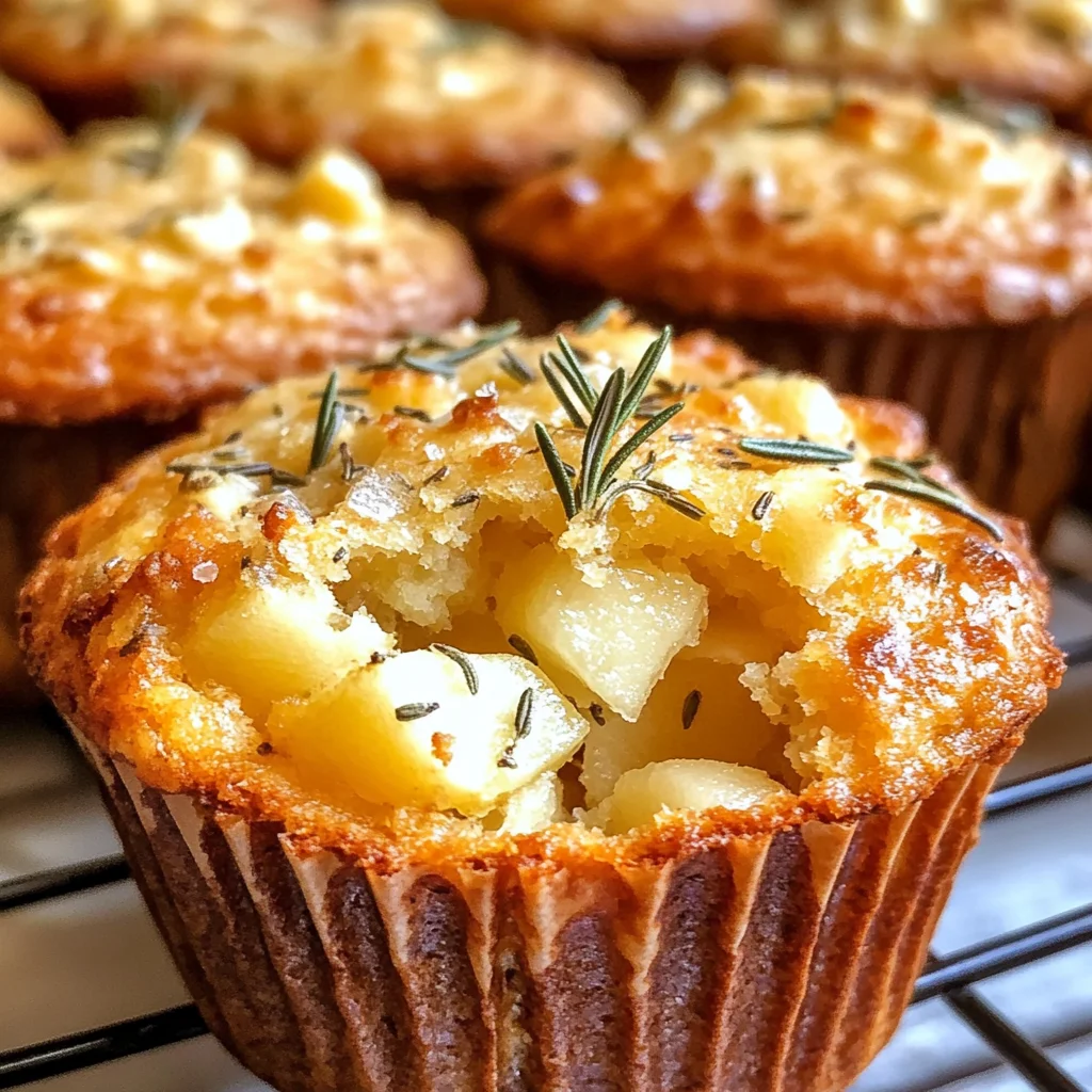 Savory Apple Cheddar Muffins with Rosemary for Cozy Mornings