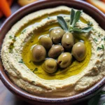 Savory Olive Hummus: A Creamy Vegan Delight in Minutes