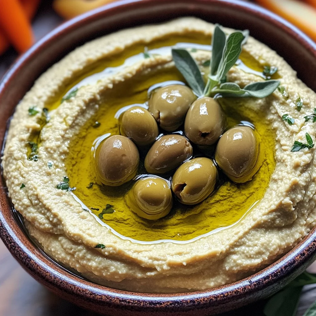 Savory Olive Hummus: A Creamy Vegan Delight in Minutes