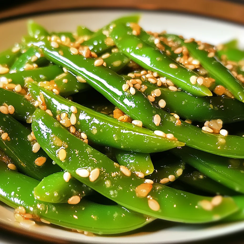 Savory Sesame Ginger Snap Peas for a Quick Healthy Side