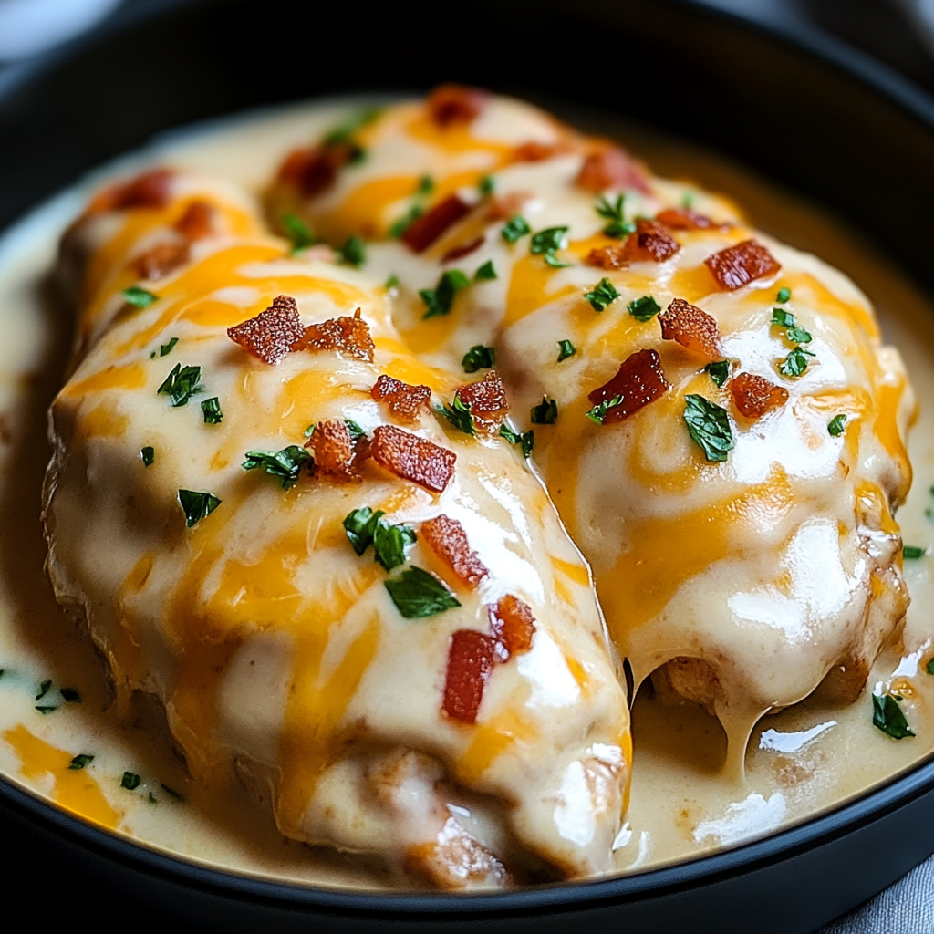Irresistible Smothered Cheesy Sour Cream Chicken Recipe