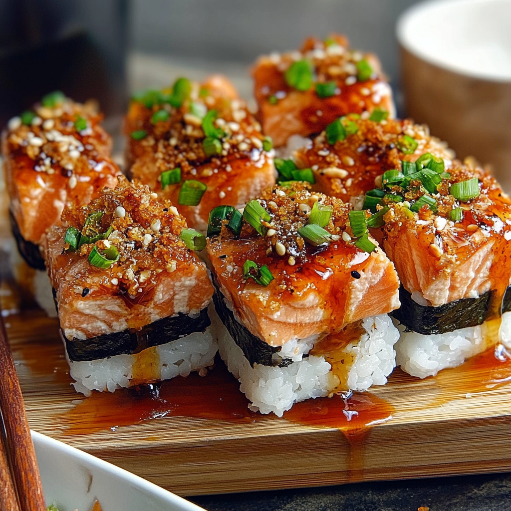 Irresistible Spicy Salmon Sushi Bake Recipe You’ll Love