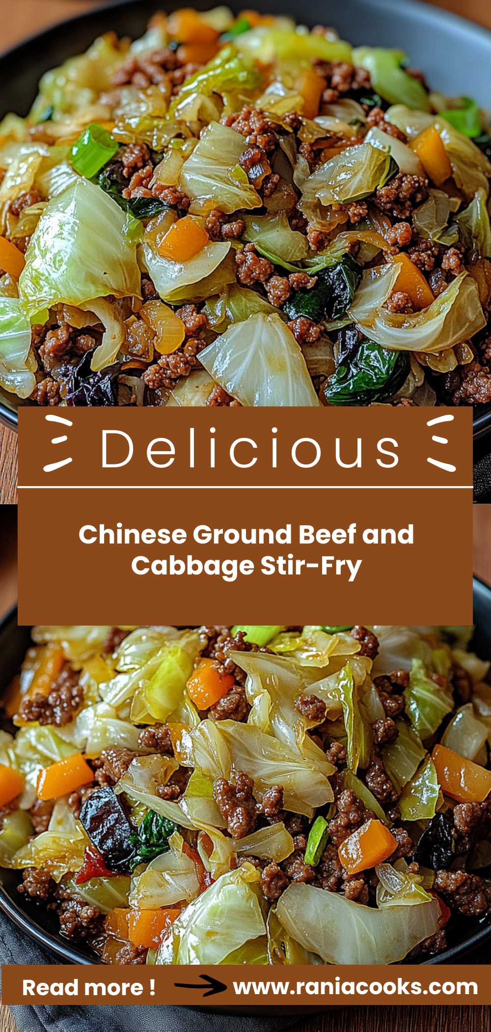 Chinese Ground Beef and Cabbage Stir-Fry