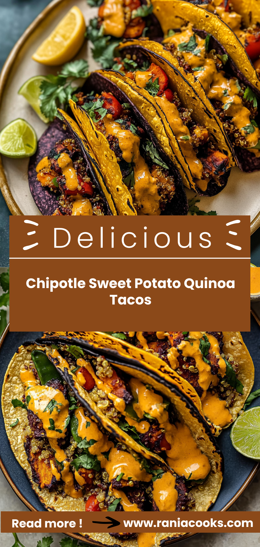 Chipotle Sweet Potato Quinoa Tacos