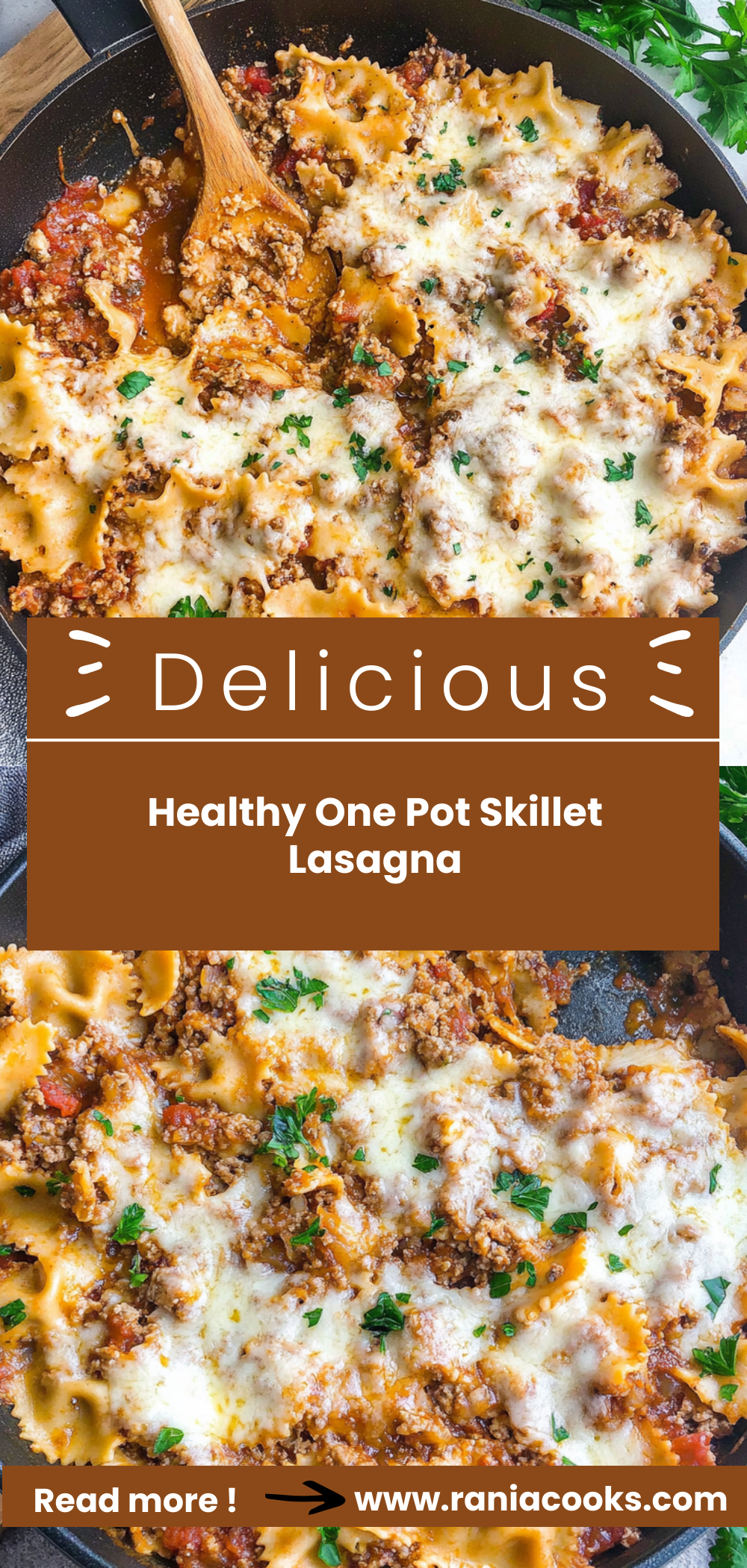 Healthy One Pot Skillet Lasagan