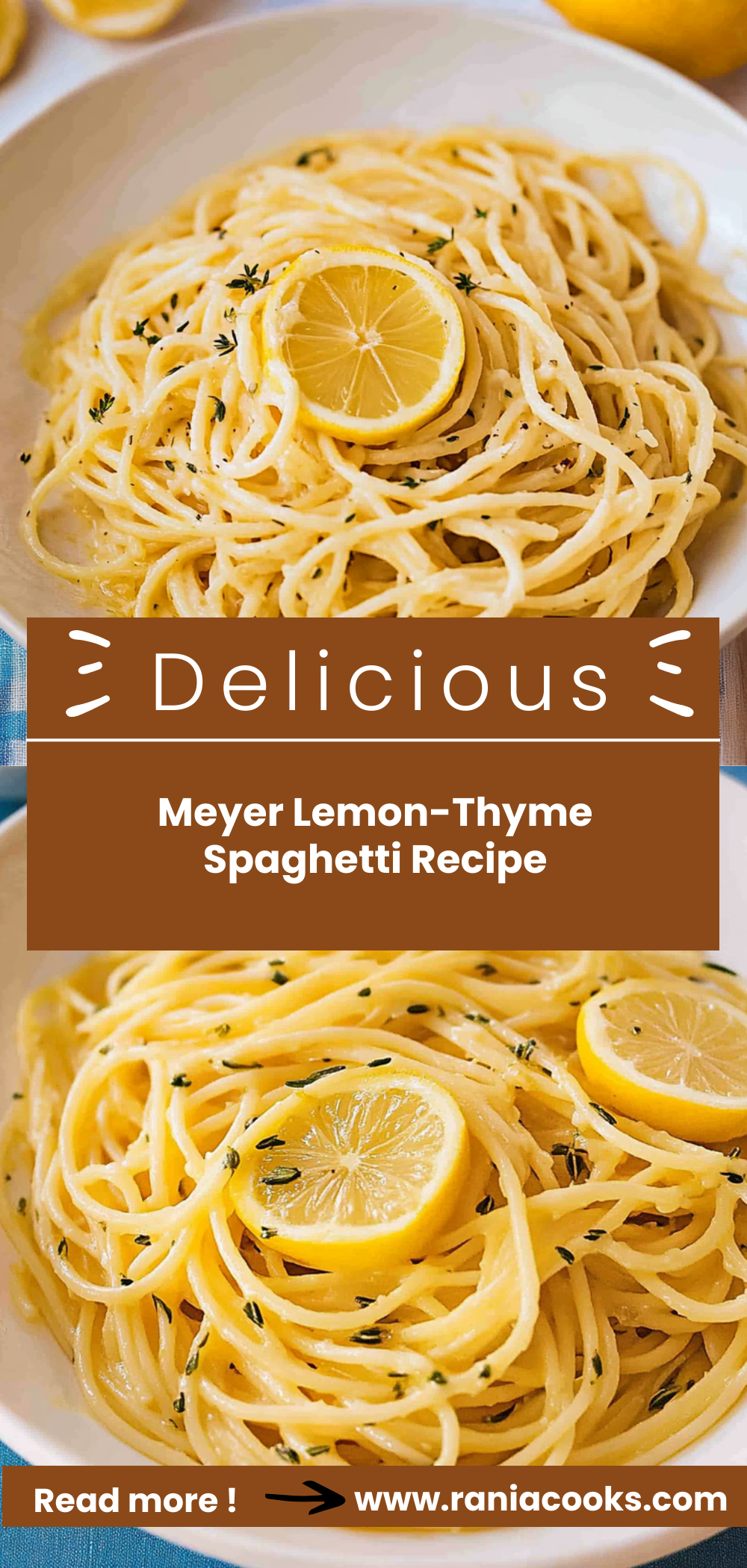 Meyer Lemon-Thyme Spaghetti Recipe