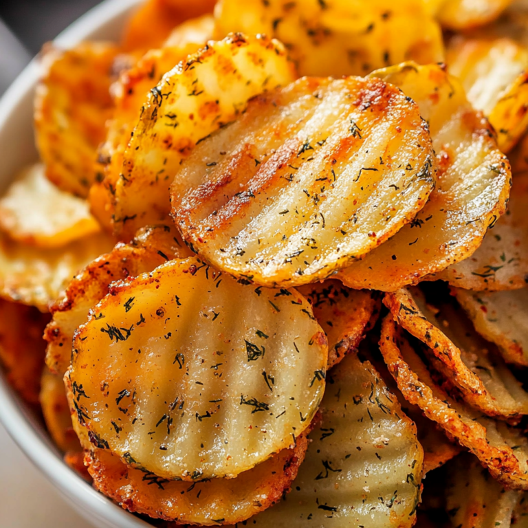 Irresistible Air Fryer Spicy Dill Pickle Chips Recipe