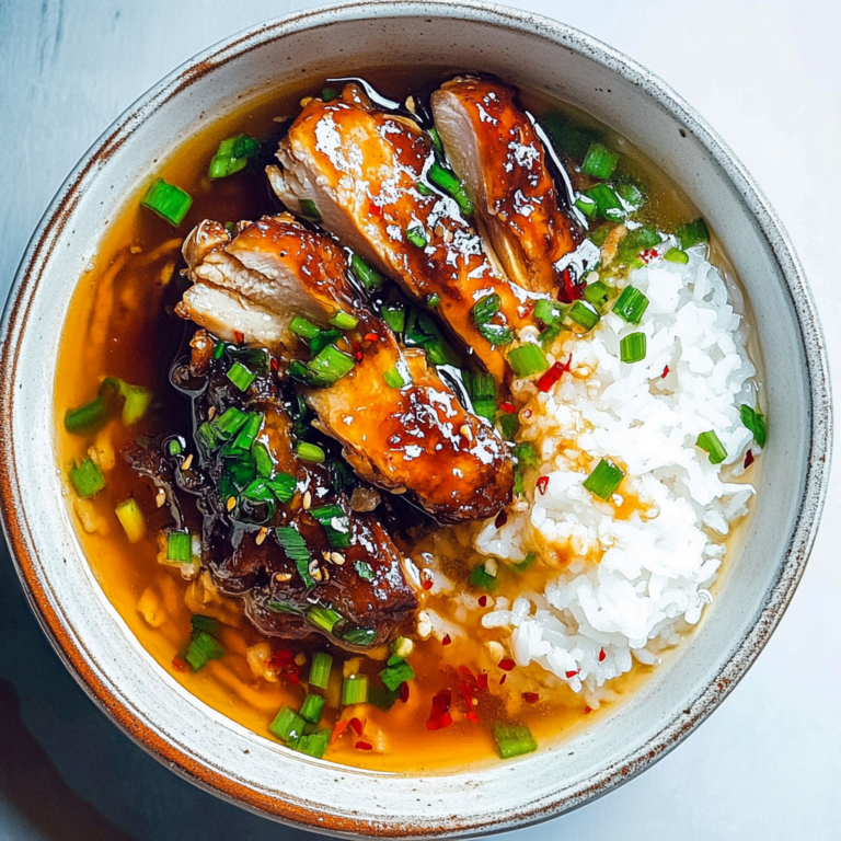 Ultimate Caramelised Soy Chicken in Garlic Ginger Broth
