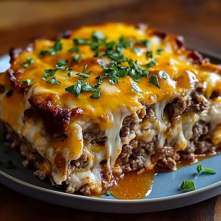Ultimate Cheesy Loaded Meatloaf Casserole Recipe